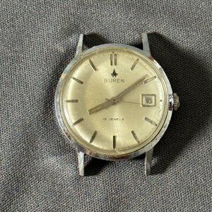 Vintage Buren Watch 17J Date